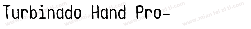 Turbinado Hand Pro字体转换